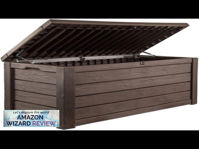 Keter Westwood 150 Gallon Plastic Backyard Outdoor Storage Deck Box for Patio Review