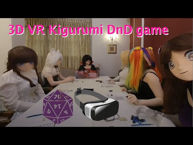 Can the Kigurumi defeat the evil sourcerer?  (3D VR DnD, turn on subs!)