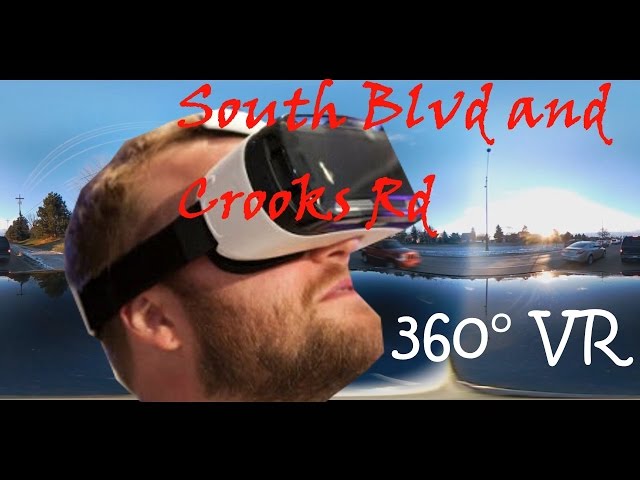 South Blvd and Crooks Rd || Time lapse || Troy || Michigan || United States || VR 360