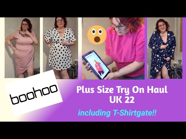 BOOHOO Plus Size Try On Haul, UK 22 - T-Shirtgate!!