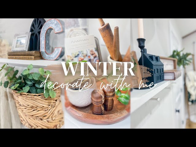 WINTER DECORATE WITH ME // DECORATING AFTER CHRISTMAS // COZY HOME // CHARLOTTE GROVE FARMHOUSE