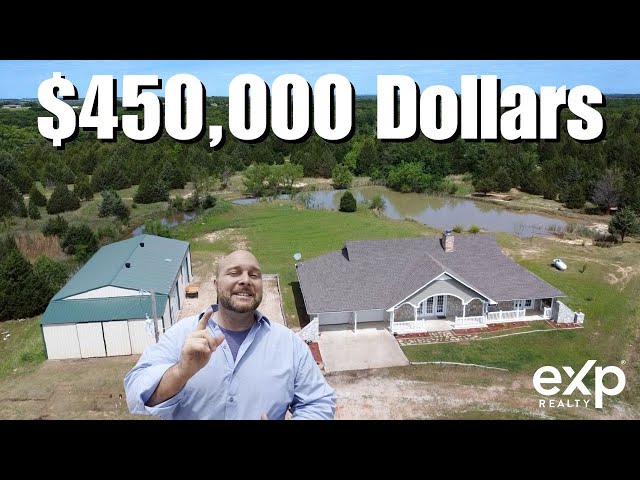 What 450,000 dollar BUYS in Oklahoma City in Rural Oklahoma City | Homes with Land, Shop, & Ponds