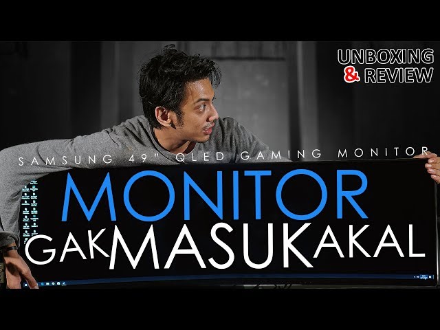MONITOR Rp 20 JUTA [Unboxing + Review Samsung 49" Qled Gaming Monitor]