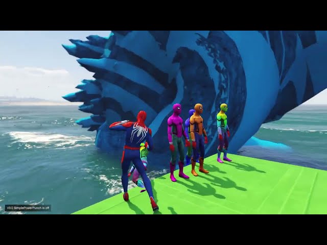 GTA 5 Epic Water Ragdolls Spiderman Vs Minions | Jumps/Fails ep.26