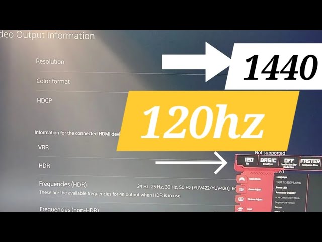 How to fix PS5  1440p 120hz is here! HDMI 2.0 🔥 / How to enable 120hz on ps5 #120hz