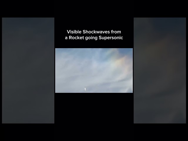 Visible Shockwaves from a Rocket going Supersonic