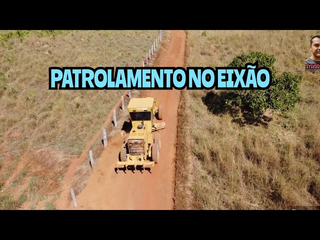 PATROLAMENTO NO EIXÃO / Motoniveladora caterpillar 120k grader niveleuse patrola motoconformadora