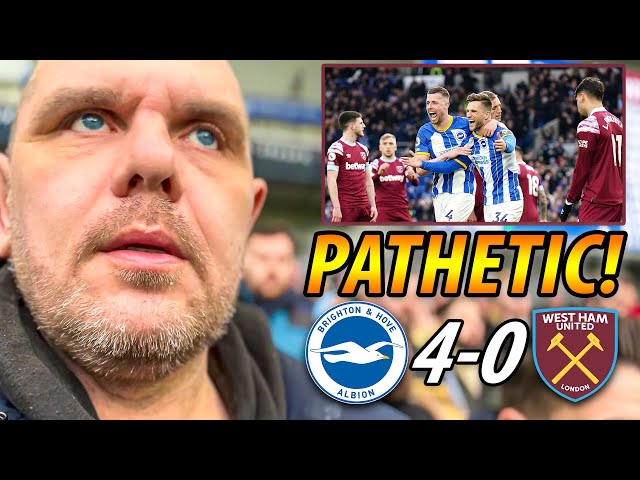The Fans Turn On Moyes | Brighton 4-0 West Ham Match Day Vlog