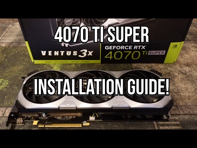 RTX 4070 TI SUPER installation guide: everything you need to know about the 12vhpwr cable!