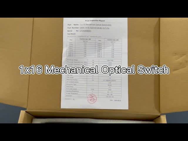 1x16 Mechanical Optical Switch #opticalswitch #ftth #optical