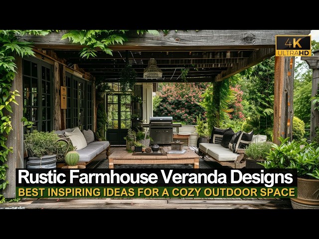 Rustic Farmhouse Veranda Designs: Inspiring Ideas for a Cozy Outdoor Space
