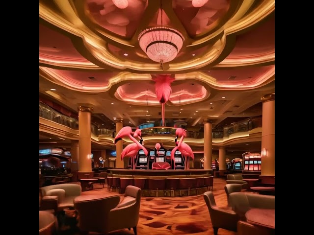 Cool Flamingos inside a casino