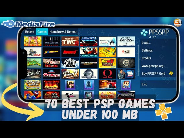 Top 70 Best PSP Games Under 100 MB of 2022 | Top ppsspp Games Highly Compressed low mb