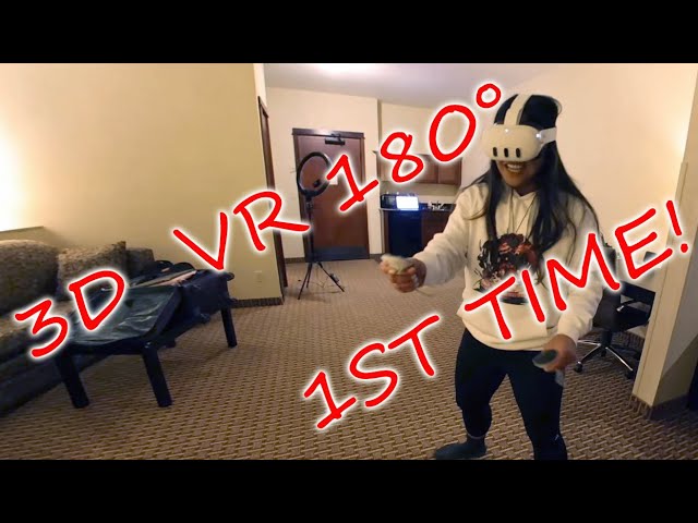 3D 180° VR 4K Astrodomina MetaQuest First Encounter Fun! First time using VR