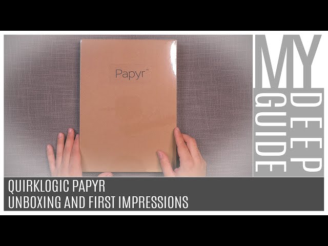 Quirklogic Papyr: Unboxing And First Impressions