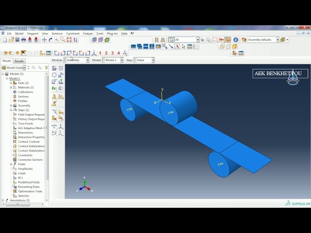 3 #points bending test of #composites_materials using #abaqus part1