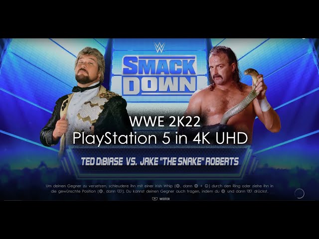 WWE 2K22 - Ted Dibiase vs Jake Roberts - PS5Share 4K UHD