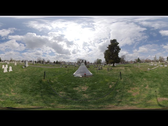 Visit Brother Branham's grave site Front View 360 VR 5K