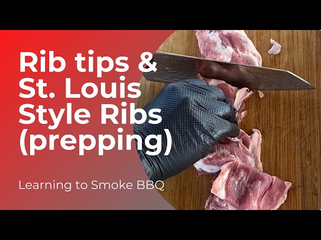 Prepping BOTH St. Louis Style Ribs and Rib Tips (from rack of spare ribs)