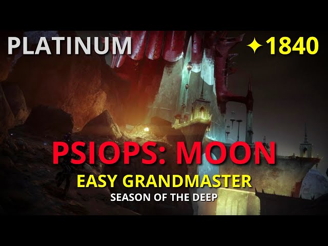 PsiOps Battleground: Moon - Easy 1840 Grandmaster Nightfall | Destiny 2 (PS5)