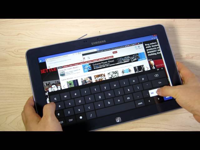 Windows 8: On-screen Keyboard (Tablet)