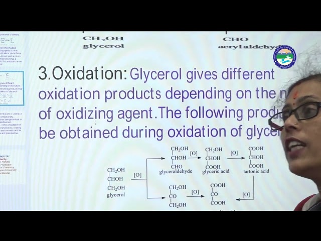 Chemical Reaction of Trihydric Alcohol Part  11