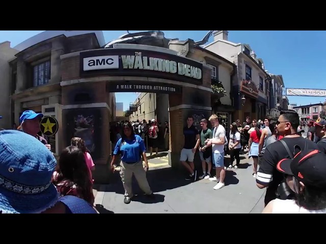 Walking Dead Experience, the Line Mostly - Universal Studios Hollywood - 360 VR