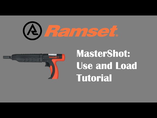 Ramset MasterShot Powder Tool: Use and Load Tutorial