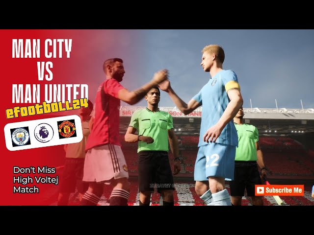eFootball 2024 - Gameplay | Manchester City VS Manchester United | PC