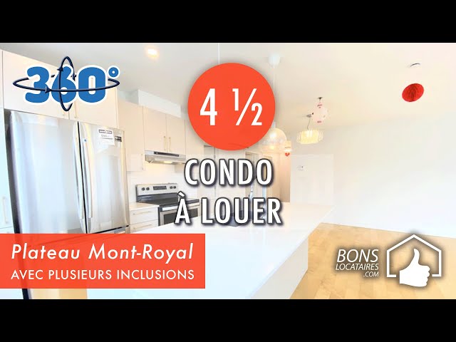 Condo à louer à Montréal / Condo for rent / Plateau Mont-Royal 4 ½ (BonsLocataires.com)