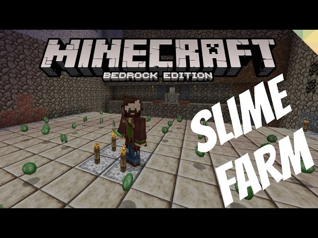 Minecraft Bedrock: No Redstone Slime Farm! (1.20)
