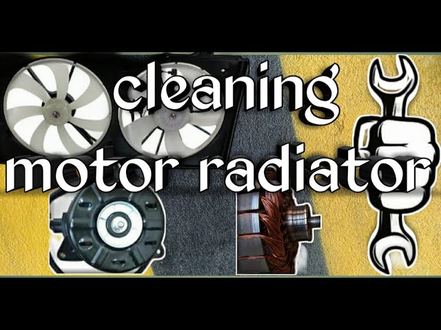 How to clean fan motor radiator. Easy do it at home #car #car #motor