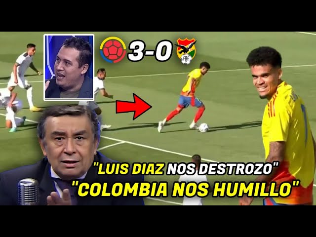 😭SE ROMPEN! ASÍ PERIODISTAS BOLIVIANOS LLORAN tras SER GOLEADOS por COLOMBIA 3-0 "LUIS DIAZ CRACK"