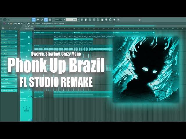 $werve, Slowboy, Crazy Mano - PHONK UP BRAZIL [ FL STUDIO REMAKE ] ( Free FLP )
