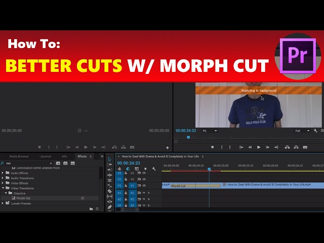 How To: Use Morph Cut for Better & Unnoticeable Jump Cut Transitions in Premiere Pro