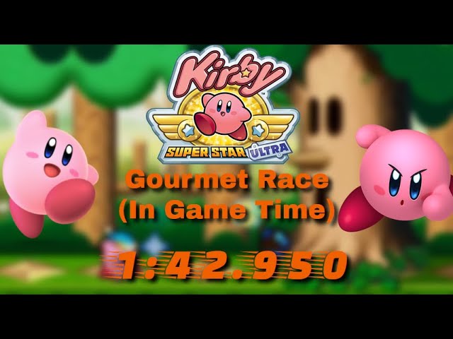 Kirby Super Star Ultra Gourmet Race Speedrun 1:42:95