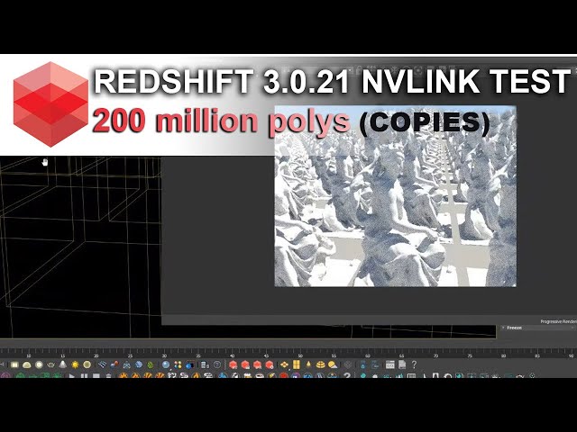 Redshift 3.0.21 Nvlink Test on 2x2080Ti