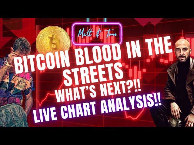 BITCOIN BLOOD IN THE STREETS!-WHAT'S NEXT?!!-LIVE ANALYSIS