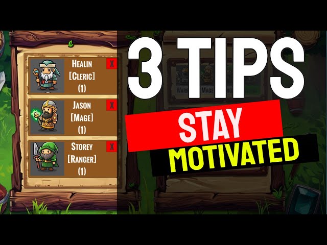 What to do when Motivation Dies - #gamedev #unity3d