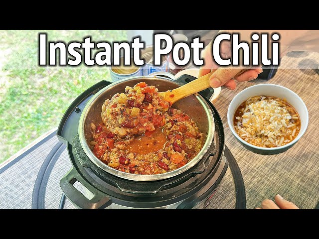 10-Minute Instant Pot Chili Recipe | Cooking in the RV