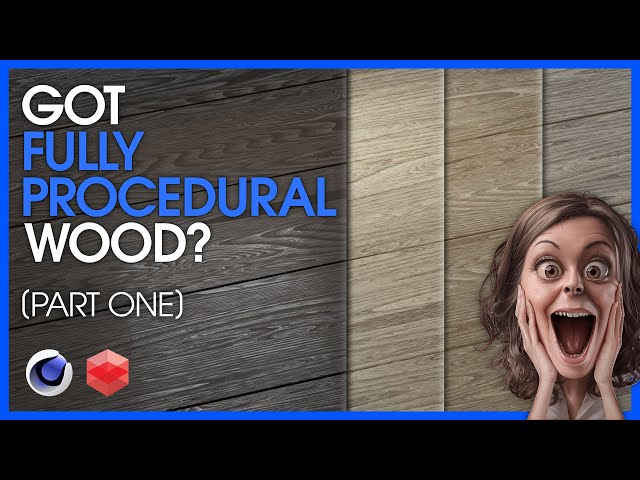 The Best Looking, Fully-Procedural Wood Shader! [Part 1] Cinema 4D Redshift Tutorial