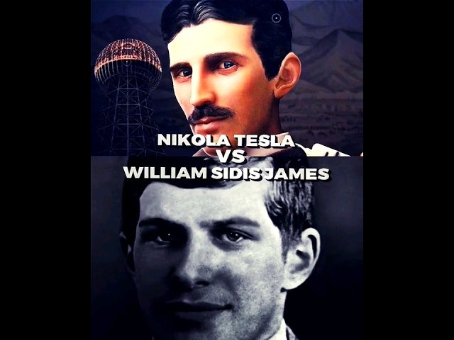 Nikola Tesla vs William sidis James | #shorts