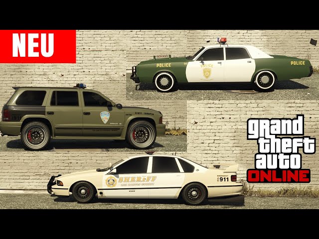 Drei neue Polizei Autos in GTA : Tuning & Test - GTA 5 Online Deutsch