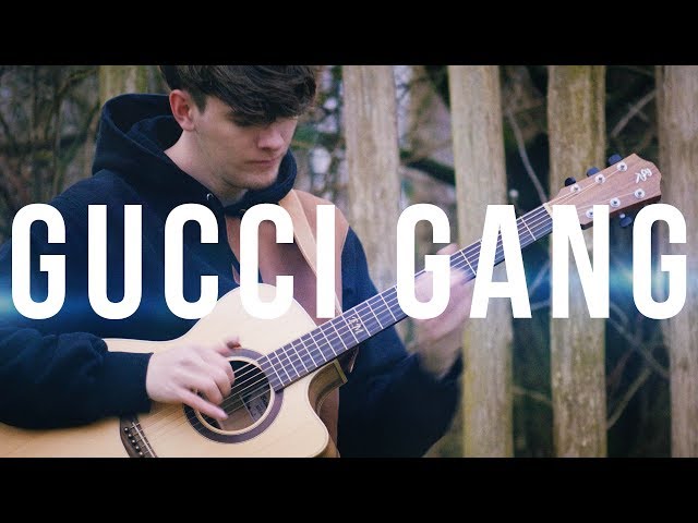 Gucci Gang played on an Acoustic Guitar