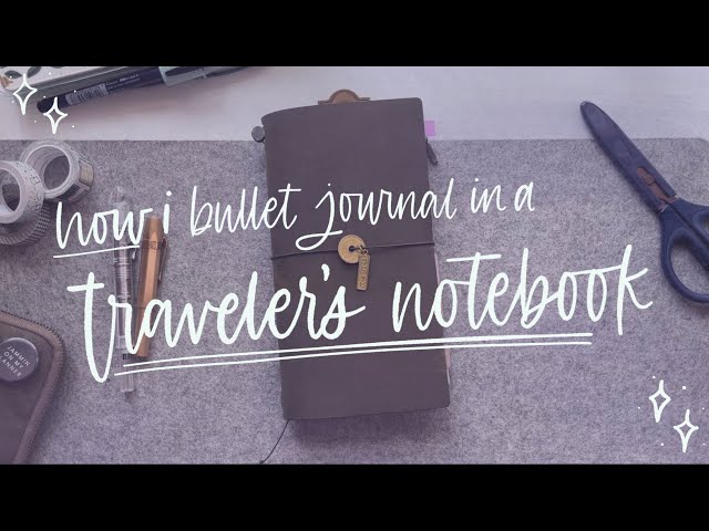 STANDARD TRAVELER'S NOTEBOOK SETUP | how I bullet journal in my standard traveler's notebook