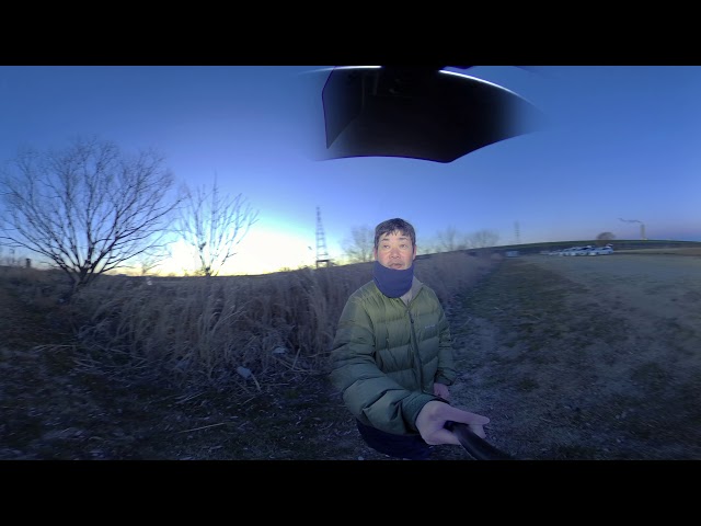 3D360 selfie test with Obsidian R in Fast stitch mode