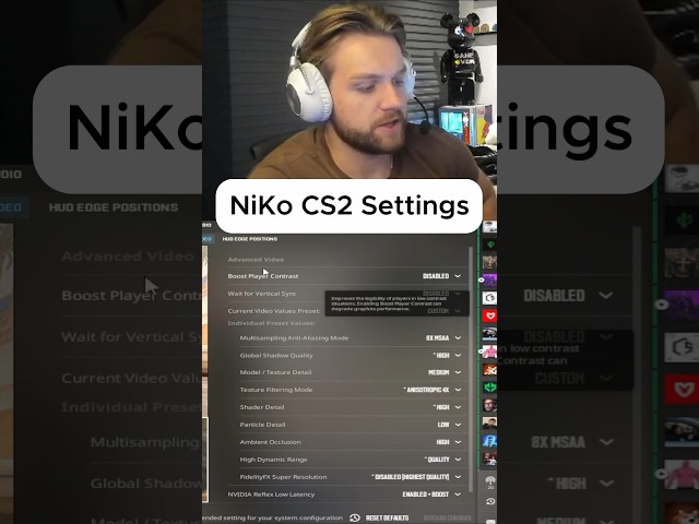 NiKo Shows PRO CS2 Settings