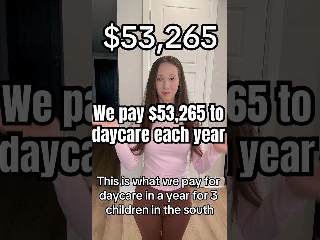 Daycare costs are wild in America. People are getting priced out of being a parent. #parenting