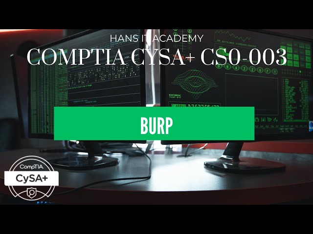 Burp  - CompTIA CySA+ CS0-003 2.5