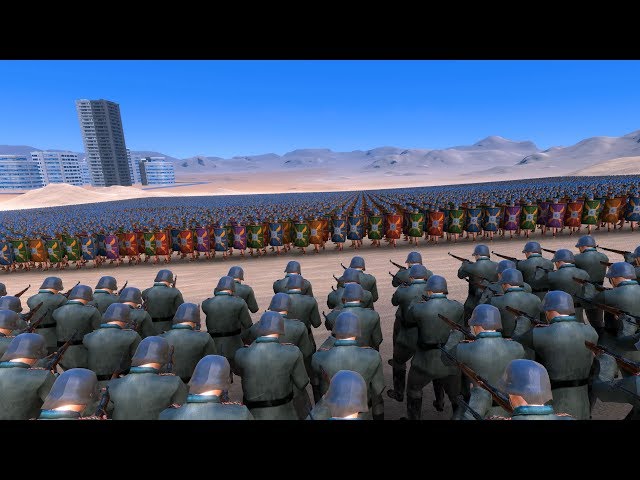 2.500 GERMAN SOLDIERS vs 50.000 ROMANS - Ultimate Epic Battle Simulator